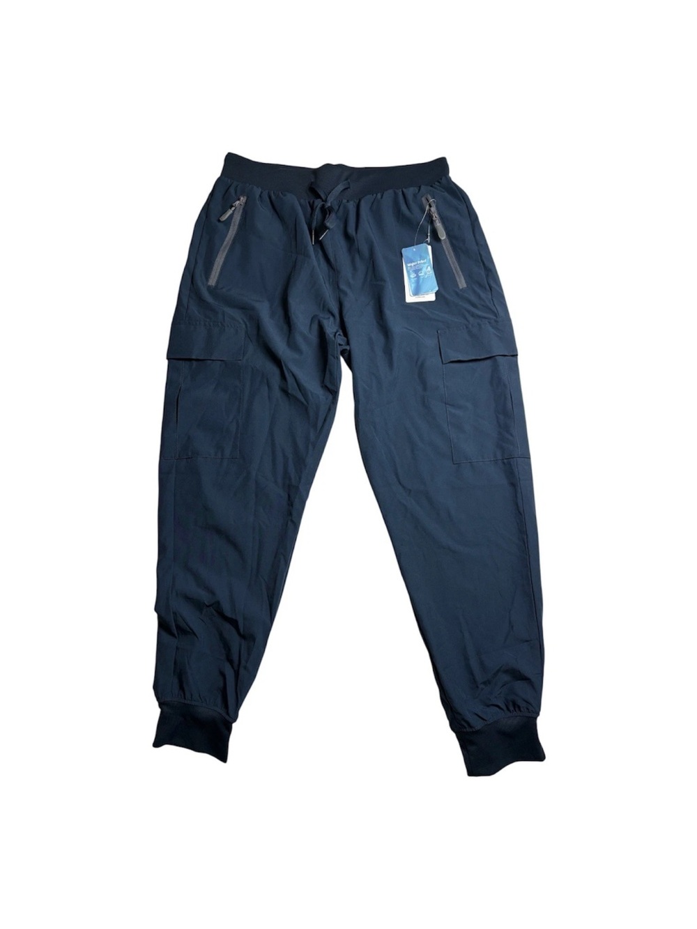 Libin Lightweight WaterResistent SPF50+ Outdoor Cargo Joggers Womens Size M Navy